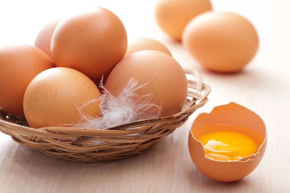 بيض الدجاج على النظام الغذائي